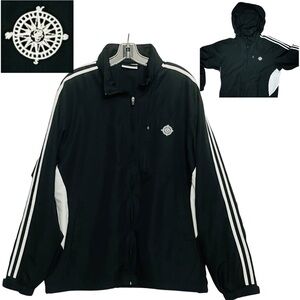 Princess Cruises Track Jacket Men’s Sz XL Black White/Striped Pockets Hoodie